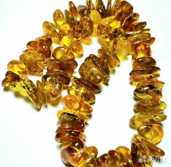 Бусы из натурального янтаря не пресс. Лечебные