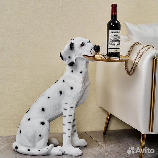 Статуя с подносом для украшения дома 