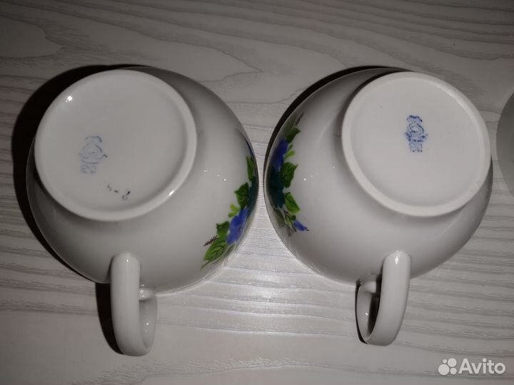 Чайная пара Красный фарфорист