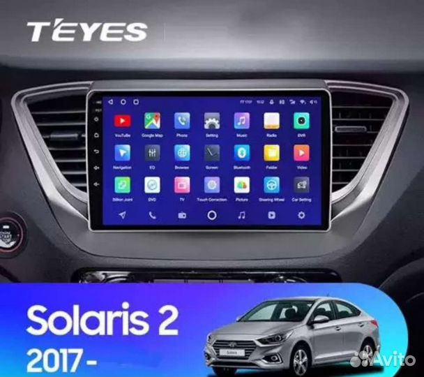 Магнитола Teyes CC2 Hyundai Solaris 2 2017-2019