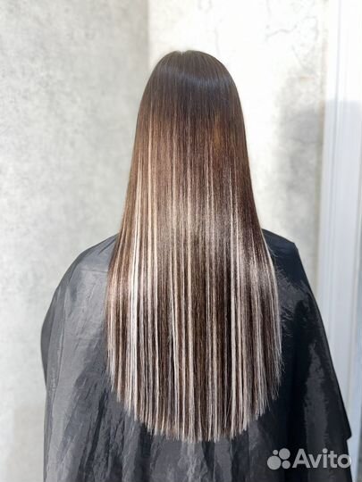 Наращивание волос / цветные пряди / снятие