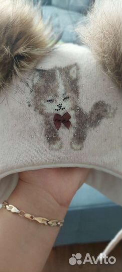 Шапка для девочки, Kotik, на 50-52