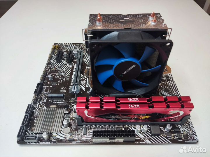 Комплект: Ryzen 5500, B450, 16Gb, кулер