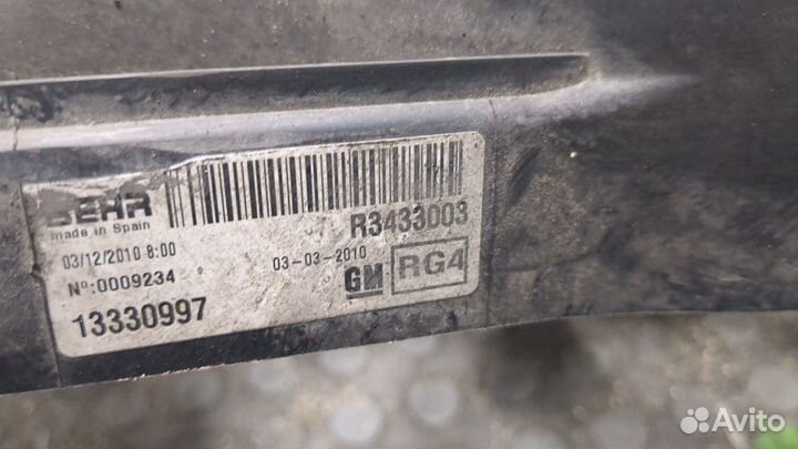 Вентилятор радиатора Opel Meriva 2010, 2011
