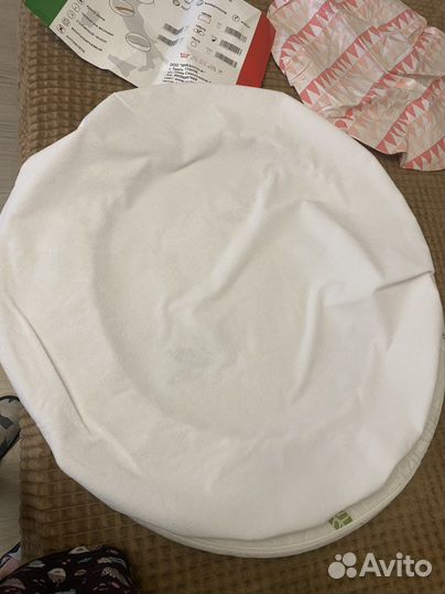 Матрас круглый 75+наматрасник+простынь на резинке