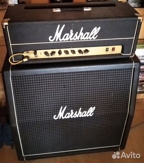 Усилитель Маршалл 200 Вт, Голова + Кабинет