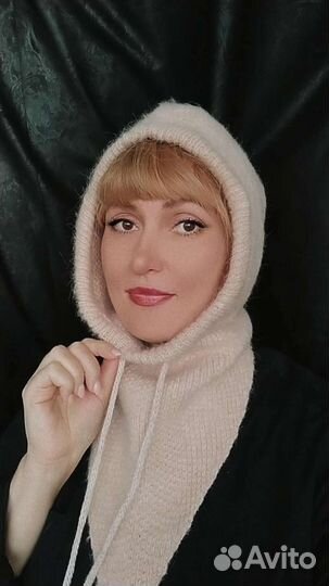 Капор Снуд капюшон пушистый