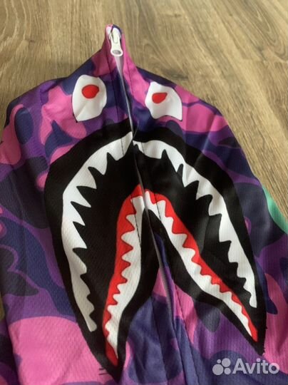Зип худи bape shark