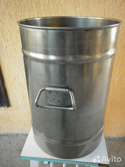 Кастрюля 55 л из пищевой нержавейки 3 мм утолщен