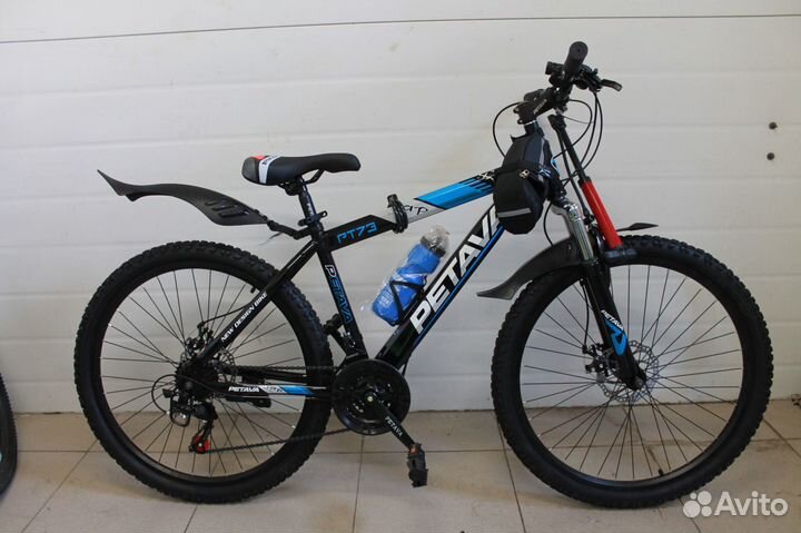 Скоростной велосипед Черно-синий новый