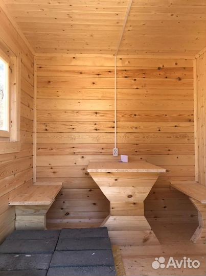 Мини баня размер 6х2.3 доставка до 5 дн