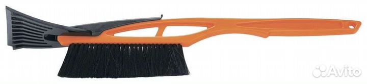 Щетка для уборки снега со скребком, 43 см (с черны