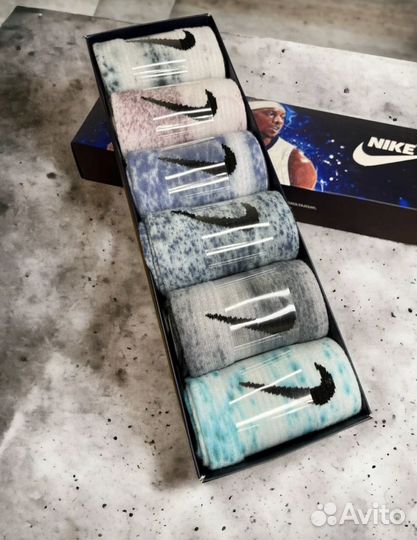 Носки nike tie dye