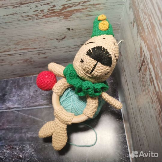 Погремушка грызунок ручной работы