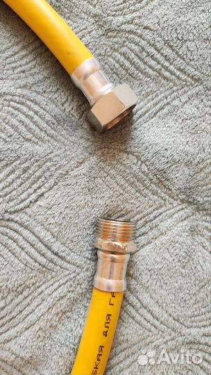 Газовый шланг гайка-штуцер 1/2 2.5 м. и 3/4 1.5 м