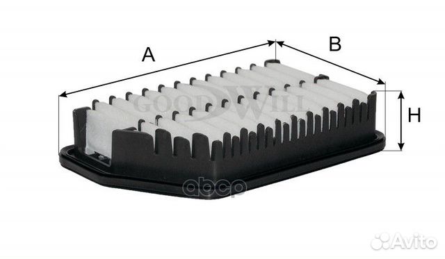 Фильтр воздушный hyundai elantra 11- AG 358 Goo