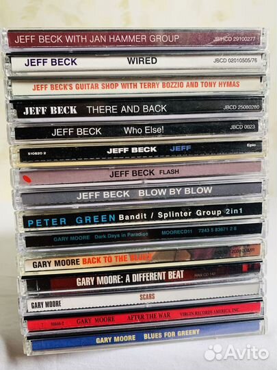 CD диски Santana Gary Moore Jeff Beck