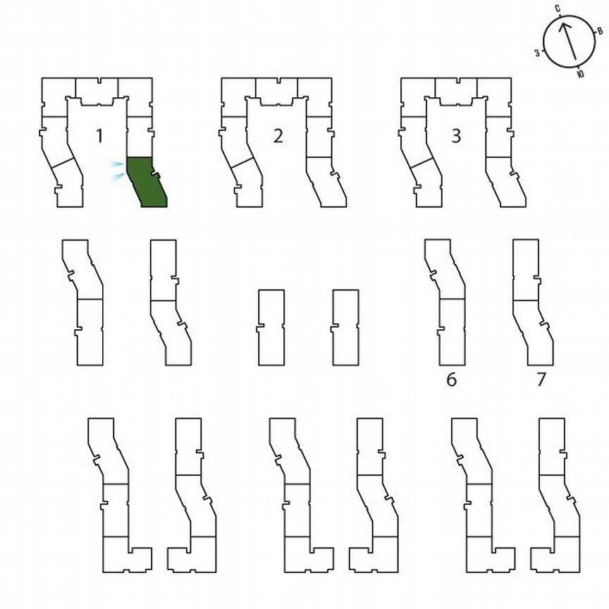 2-к. квартира, 58,8 м², 2/3 эт.