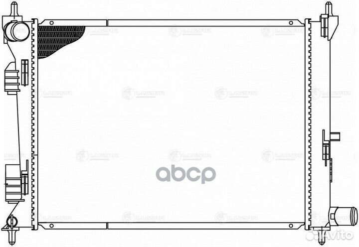 Радиатор охлаждения для а/м Hyundai Solaris (10