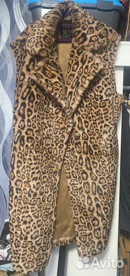 Жилет леопардовый, шапочка