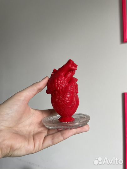 Свеча в форме сердца