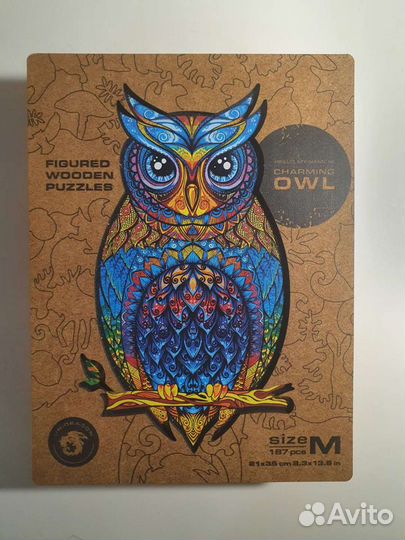 Деревянный пазл Unidragon Сова размер М