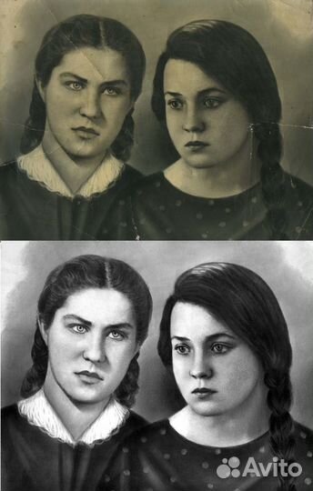Реставрация, ретушь и восстановление старых фотогр