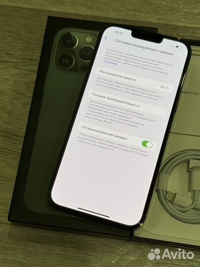 iPhone 13 Pro Max, Alpine Green (88 аккум, Sim)