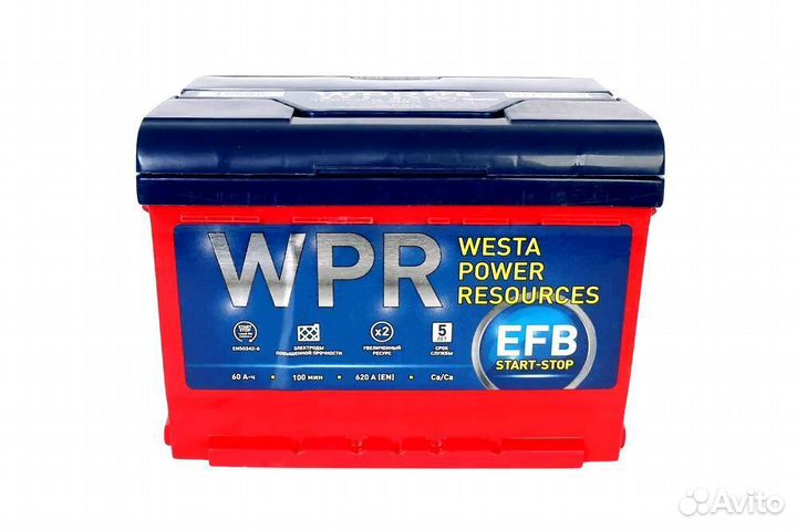 Аккумулятор WPR EFB 6ст- 60 VLR (0) LB