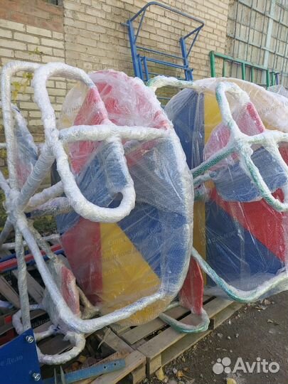 Уличная карусель, балансир, горка G3062