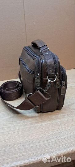 Сумка натуральная кожа коричневая