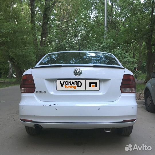 Спойлер лезвие на багажник VW Polo 5 Sedan
