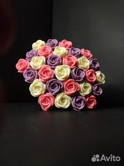 Букет Роз из Белого Бельгийского Шоколада - 29шт