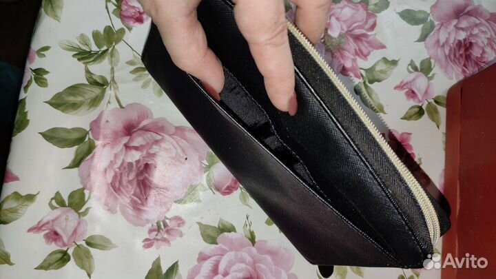 Барсетка, кошелек, на кольцах