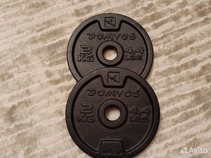 Диск чугунный Domyos 2кг