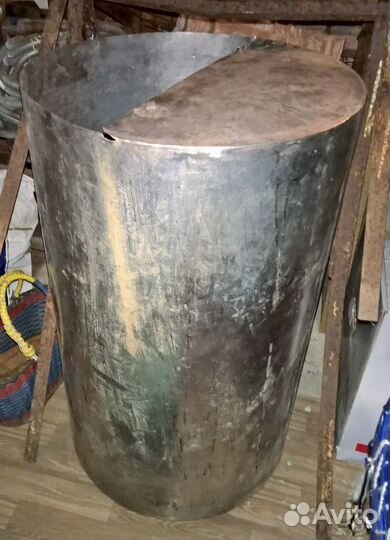 Бак из нержавеющей стали D-50см, высота 83,5см