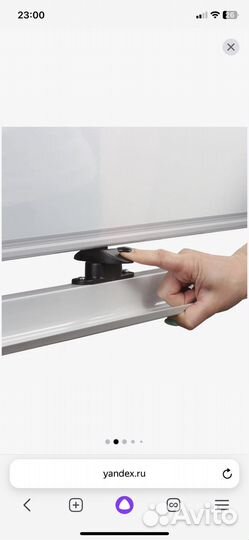 Доска магнитно-маркерная brauberg 178х60 см, белый