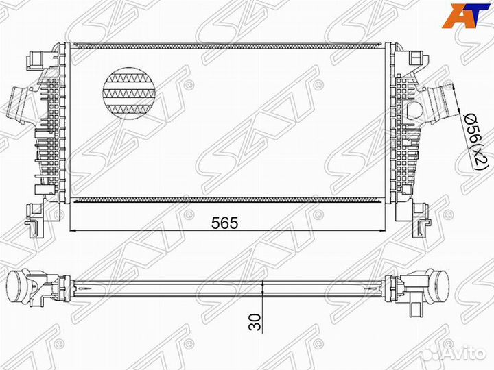 Интеркулер Chevrolet Cruze