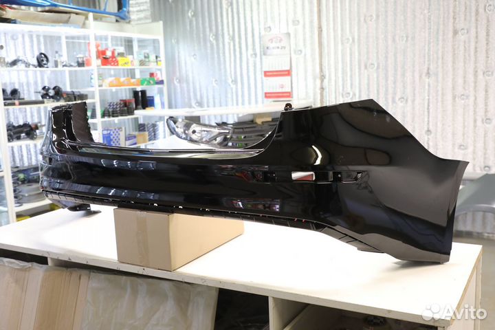 Бампер задний Киа Рио 3 KIA RIO с 2015 черный MZH