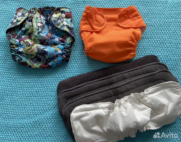 Многоразовые трусики подгузник lux с вкладышами