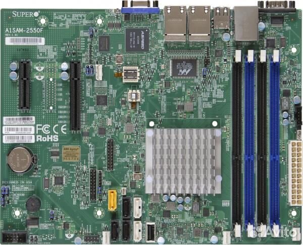 Материнская плата Supermicro A1SAM-2550F Atom proc