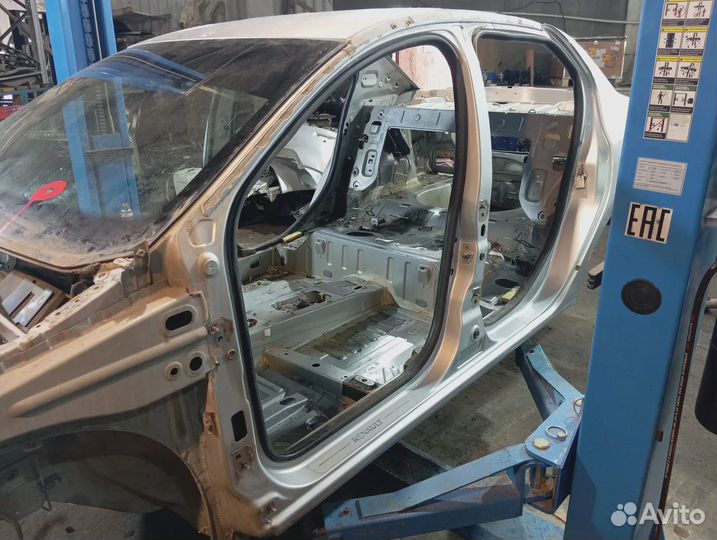 Порог со стойкой левый Renault Logan 2