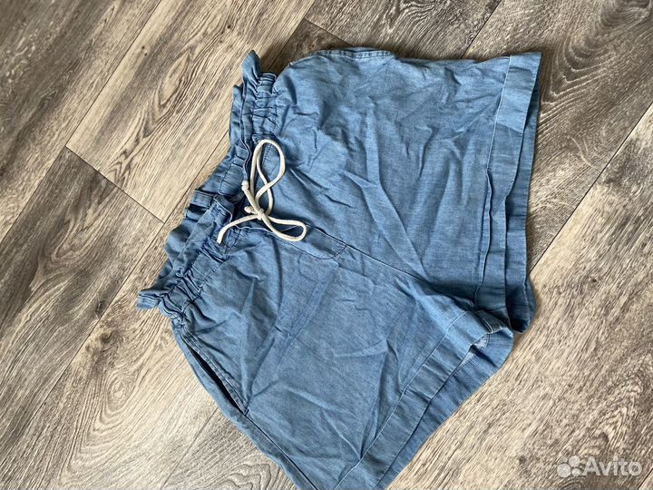 Юбка шорты кожаные