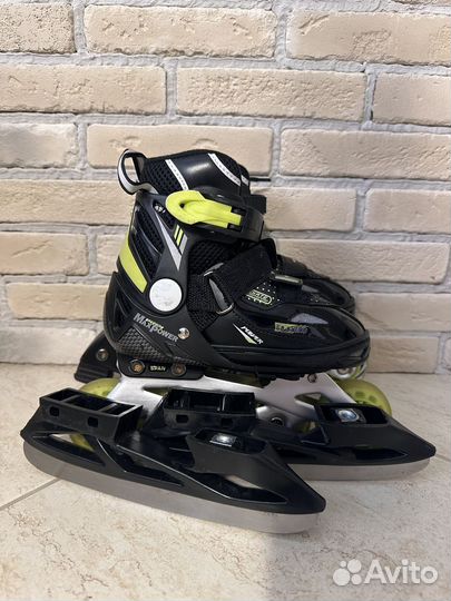 Коньки и ролики 2 в 1