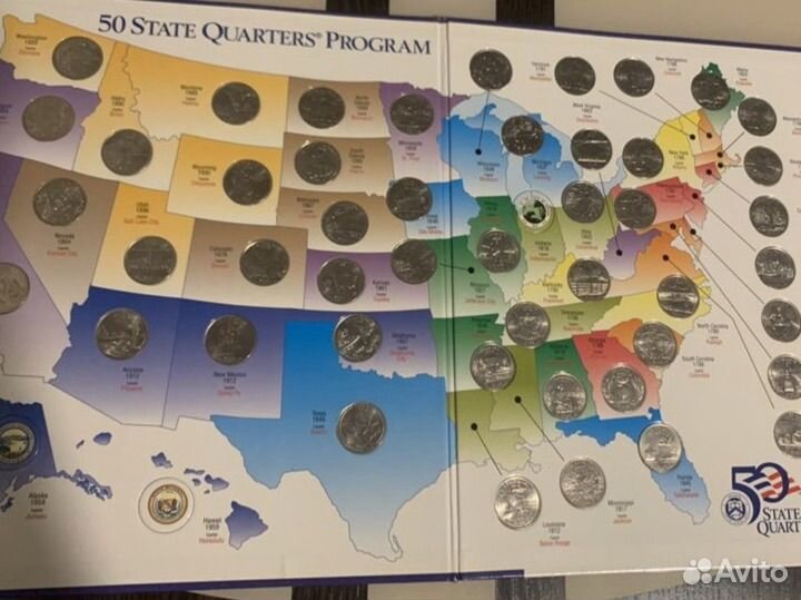 Коллекция монет квотеров