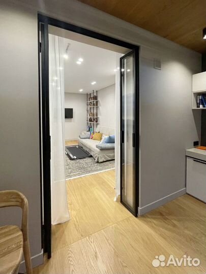 Перегородка из стального профиля - складная