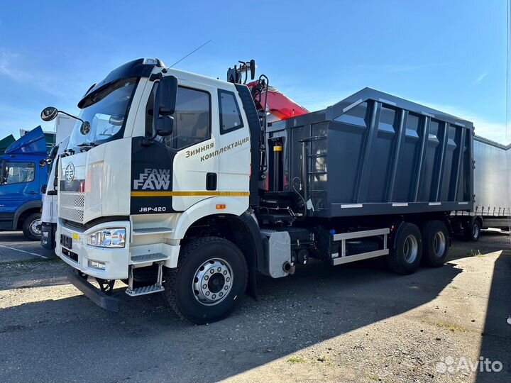 Ломовоз FAW 3250 с КМУ Велмаш-С, 2025