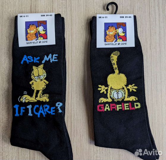 Носки Simpsons и Garfield