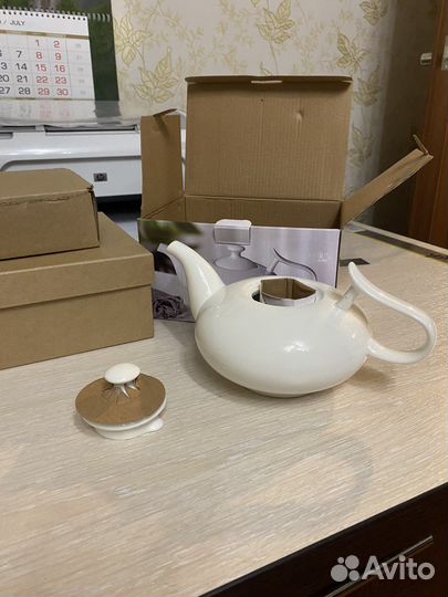 Заварочный чайник керамика и подставки для кружек