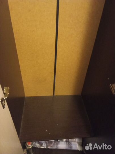 Шкаф белый пенал крафт